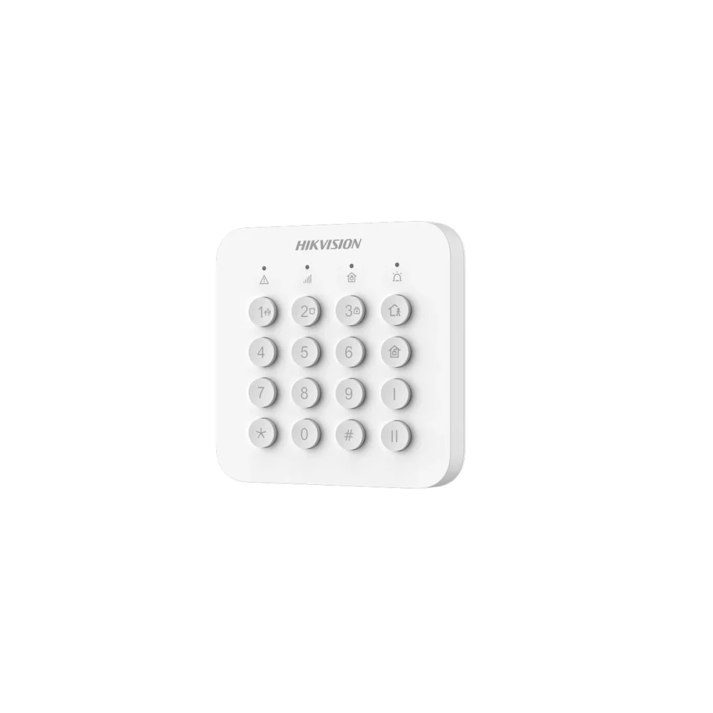 Teclado Inalámbrico para Alarmas Hikvision DS-PK201B-WB