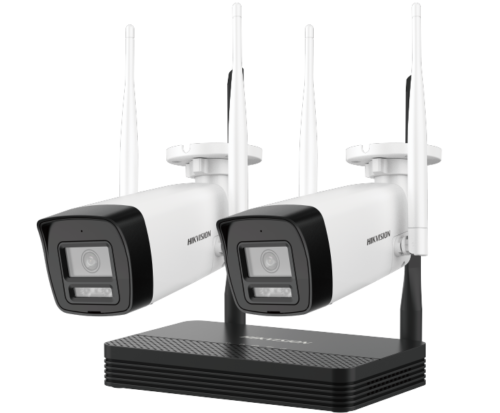 Kit WiFi Cámaras 2MPX Bullet Hikvision Easy Link NKS422W0H