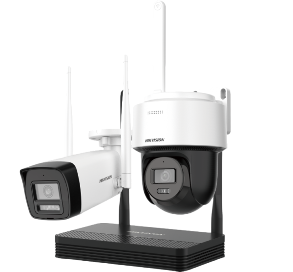 Kit WiFi Cámaras 2MPX Bullet + Domo PT Hikvision Easy Link NKS422W03H